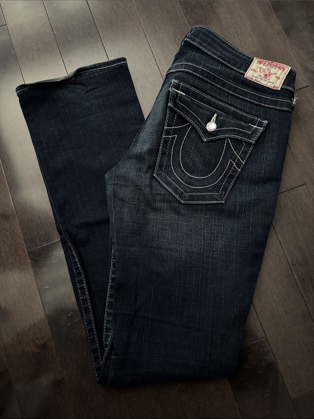 True Religion Women's Dark Indigo Skinny Jeans
